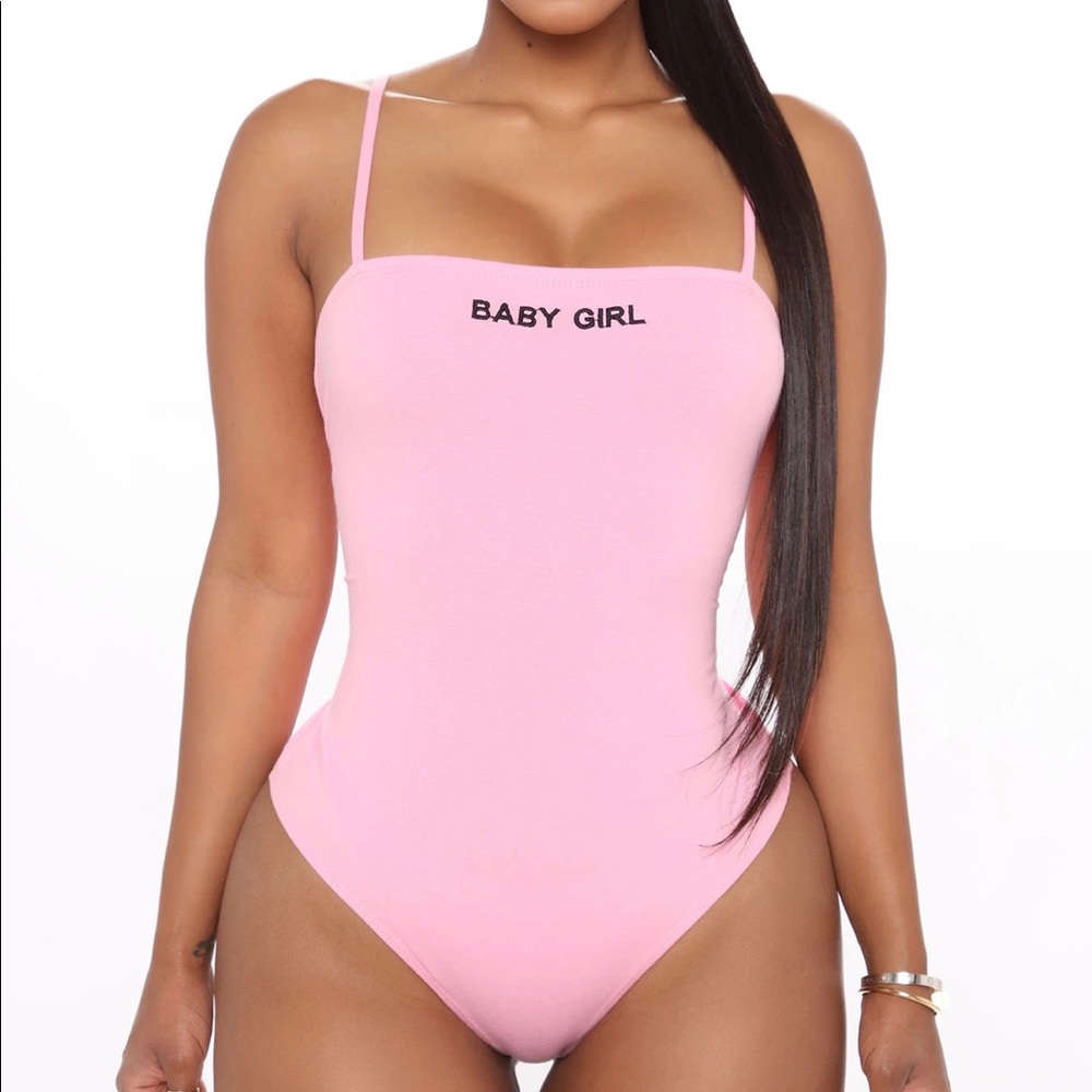 Pink fashion nova bodysuit